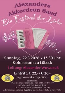 Plakat Konzert Kolosseum 2026